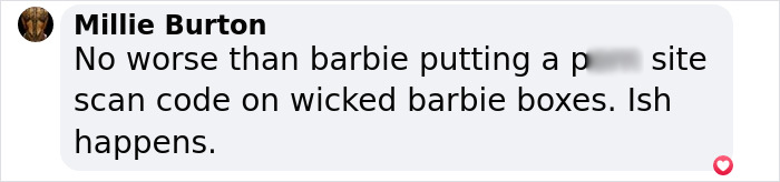 Comment mentioning Barbie error with scan code; relates to Squid Game actor's apology. Comment mentioning Barbie error with scan code; relates to Squid Game actor's apology.