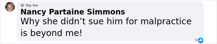 Comment questioning malpractice decision related to labia surgery.