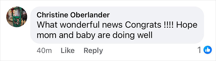 Comment celebrating the birth of a baby daughter, showing excitement and well wishes for Princess Beatrice.