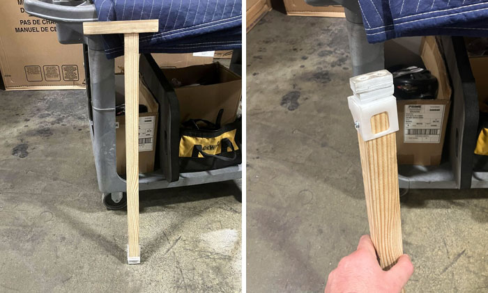 My Insurance Denied Me A Cane, So I Recycled Some Shipping Materials Into A One. Been Using It For A Month