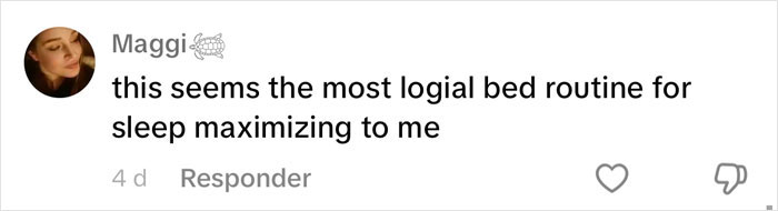 Comment discussing sleepmaxxing as a health hack for optimizing sleep routines.