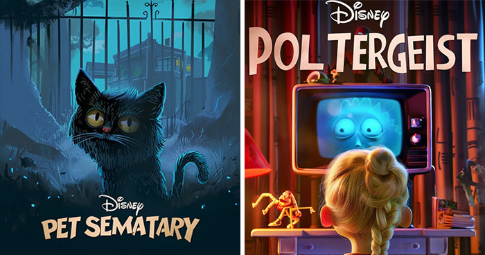 Creator Reimagines Horror Movies As Disney Adaptations With The Help Of AI (39 Pics)