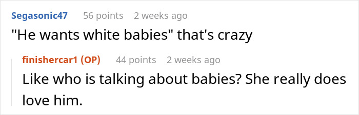 Online conversation between users discussing relationships and intentions.