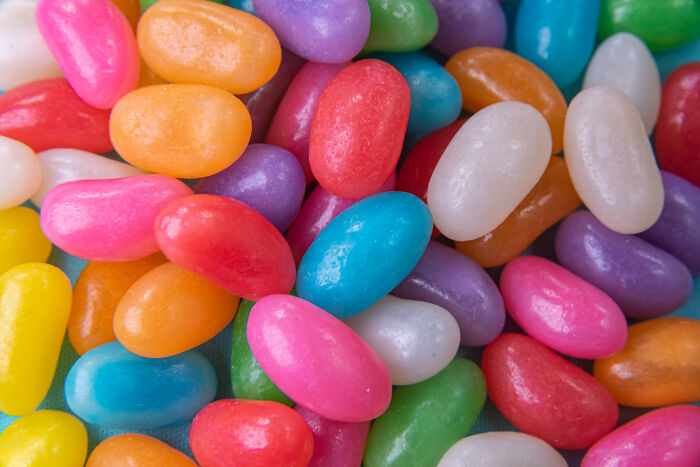 Colorful jelly beans.