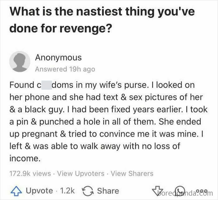 Weirdest questions on Quora about revenge, featuring a controversial anonymous response.