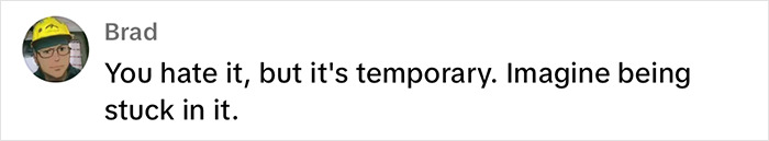 "Comment from Brad discussing temporary dislike, in context of online dating insights.