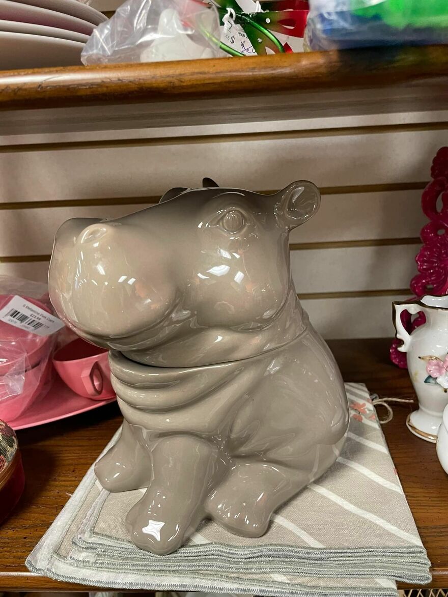 I'm Counting On My House Hippo Peeps To Swoon Over My New Cookie Jar Thrift Store Find With Me