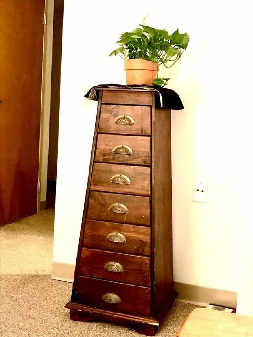 Not Really Weird, But Wonderful. I Scored This Lovely Cabinet At A Thrift Store For $5.00, Because It Was The End Of The Day And The Clerk Wanted To Close