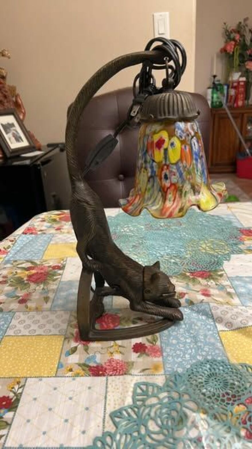 I Found This Pretty Cat Lamp At A Yard Sale For $7 Its Very Heavy