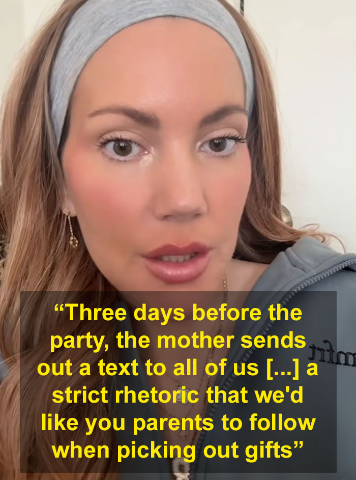 Woman discussing demands; upset mom shares strict guidelines before child's birthday party. Woman discussing demands; upset mom shares strict guidelines before child's birthday party.