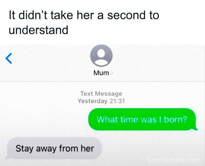 Funny meme showing a humorous text exchange between a person and their mum about astrology.