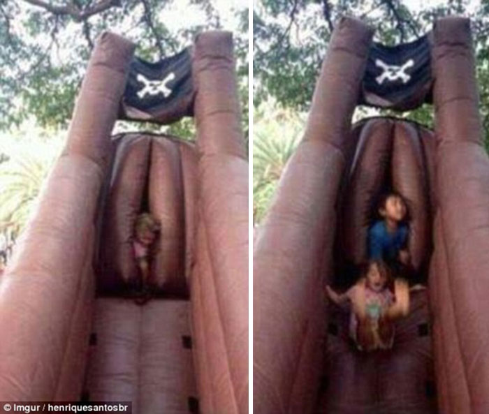 So That Is How Kids Are Made... Huh... I Thought It Was A Woman, Nope, A Slide