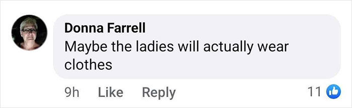 Facebook comment questioning Met Gala 2025 dress code, suggesting wearing clothes. Facebook comment questioning Met Gala 2025 dress code, suggesting wearing clothes.