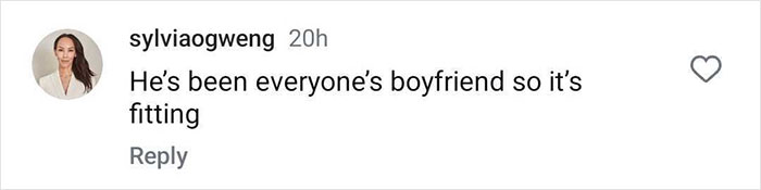 Social media comment about Pete Davidson, mentioning his widespread appeal.