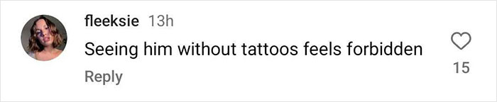 "Comment on Pete Davidson's tattoo removal mentioning a change in appearance.