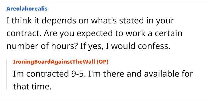 Text exchange about automating a job, discussing contract obligations.
