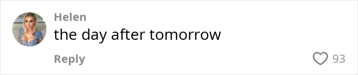 Comment by Helen referencing a Detroit block turned into ice, with 93 likes.