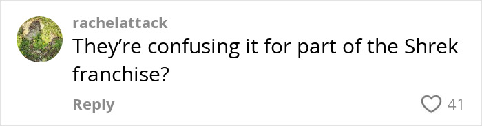 Comment about Netflix pushing Amy Schumer's movie, questioning its similarity to the Shrek franchise.