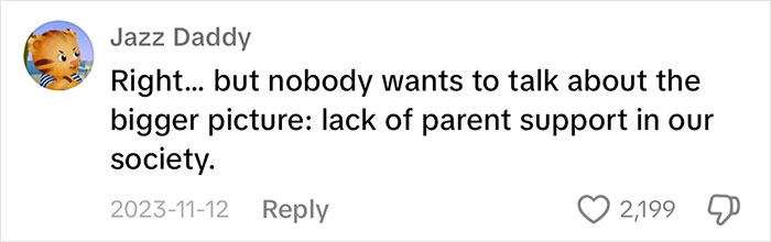 Comment by Jazz Daddy on iPad kids, discussing lack of parental support, with 2,199 likes and a cartoon avatar.