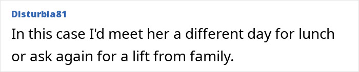 Comment on handling family obligations over sports events.