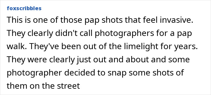 Text describing the last public photos of Gene Hackman and his wife Betsy Arakawa as invasive paparazzi shots.