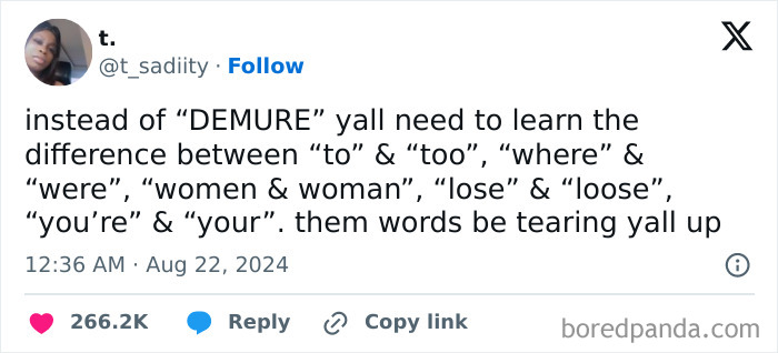 Random meme about common grammar mistakes, highlighting mix-ups with words like "to," "too," "where," "were," "lose," and "loose."