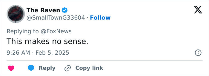 Tweet from The Raven expressing confusion about fashion policy backlash.