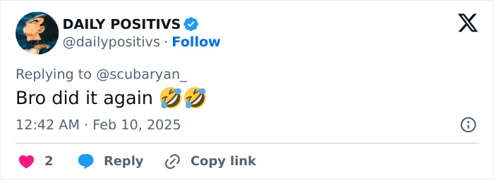 Tweet reaction with laughing emojis related to Kanye West's Super Bowl ad.