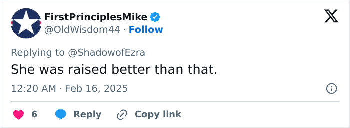 A tweet criticizing Jennifer Garner's book choice at an FBI-investigated event. A tweet criticizing Jennifer Garner's book choice at an FBI-investigated event.