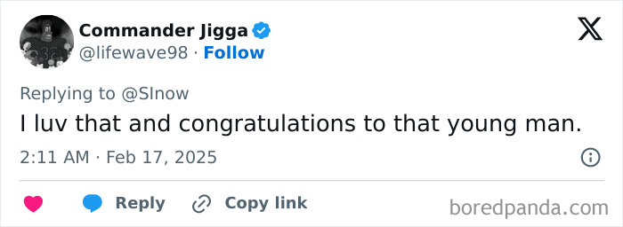 Tweet congratulating college student for winning $100K shooting challenge against NBA star. Tweet congratulating college student for winning $100K shooting challenge against NBA star.