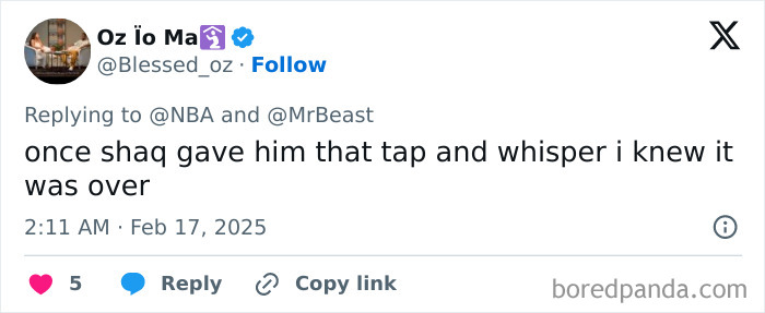 Tweet about a college student's buzzer-beater victory in a challenge against NBA star Dame Lillard. Tweet about a college student's buzzer-beater victory in a challenge against NBA star Dame Lillard.