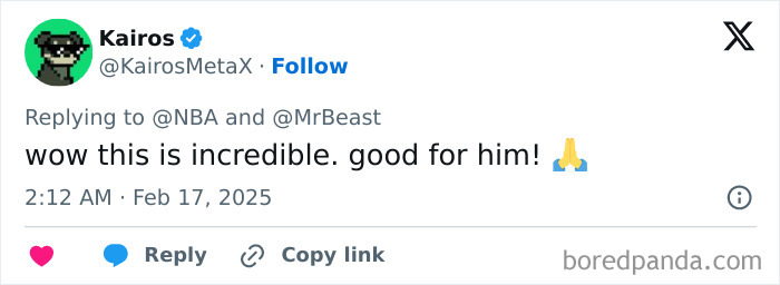 Kairos tweets about college student winning $100K in shooting challenge against Dame Lillard. Kairos tweets about college student winning $100K in shooting challenge against Dame Lillard.