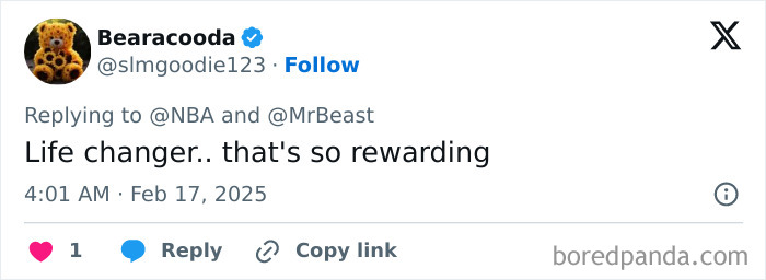 Tweet reacting to a college student winning $100K in a shooting challenge versus NBA star. Tweet reacting to a college student winning $100K in a shooting challenge versus NBA star.