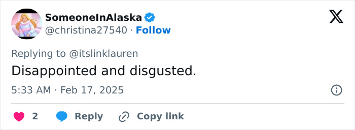 Tweet expressing disappointment over Tom Hanks as a MAGA supporter on SNL, labeled as racist and disgusting.