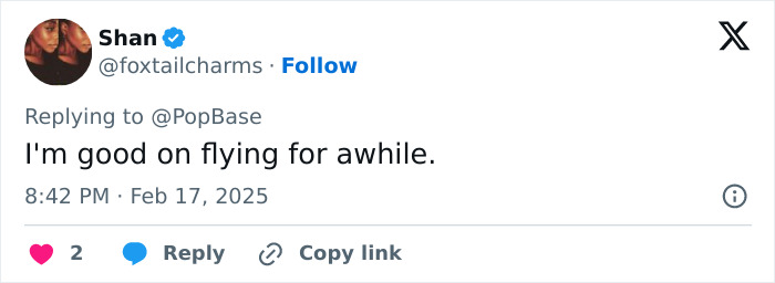 Comment on Delta Airlines crash landing; user remarks on avoiding flying for a while. Comment on Delta Airlines crash landing; user remarks on avoiding flying for a while.