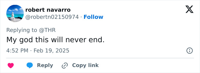 Tweet response about "It Ends With Us" comments on everlasting situations. Tweet response about "It Ends With Us" comments on everlasting situations.