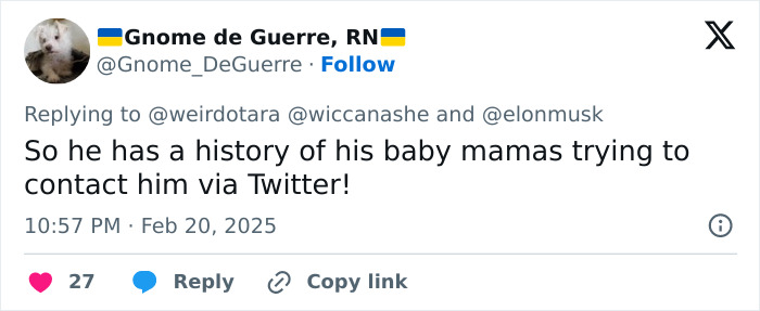 Tweet referencing Grimes' comments to Elon Musk about ignoring a child's medical crisis, with Twitter reactions shown.