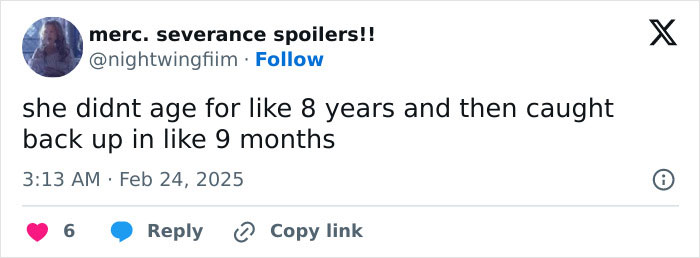 Text about aging quickly after a long time at a film premiere.