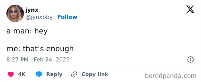 Tweet humorously celebrating Black culture, with text exchange: "a man: hey" "me: that's enough."