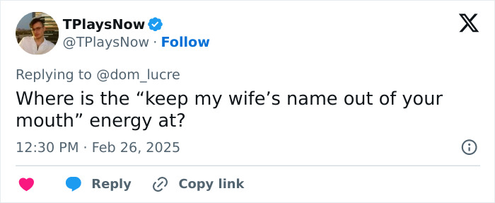 Tweet questioning previous statement on wife-related issue, related to Will Smith's controversial performance.