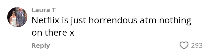 Netflix criticism comment highlighting discontent with current content quality.