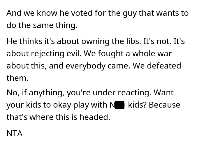 Text about a controversial tattoo, discussing offensive views and reactions in a narrative context. Text about a controversial tattoo, discussing offensive views and reactions in a narrative context.