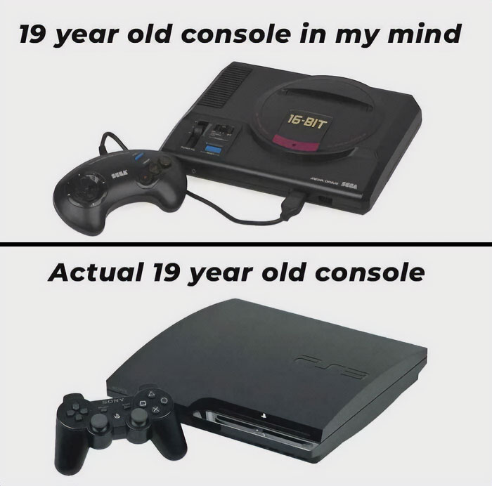 Two 19-year-old consoles compared: Sega Genesis and PlayStation 3 for 2000s nostalgia.