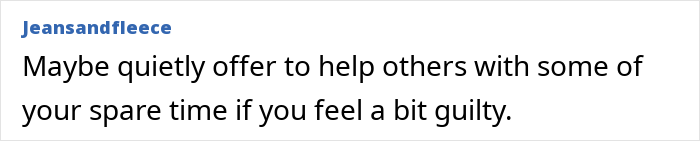 Comment suggesting to help others during spare time; related to woman automating job.