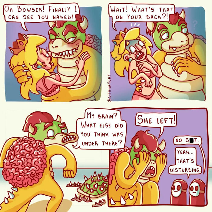 Sarcastic comic featuring characters with a surprising twist ending, showcasing humor and unexpected turns.