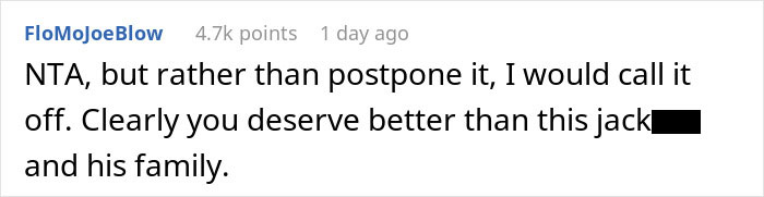 Woman Postpones Her Wedding, People Advise To Call It Off Because Of Fiancé’s Hurtful Comments Woman Postpones Her Wedding, People Advise To Call It Off Because Of Fiancé’s Hurtful Comments