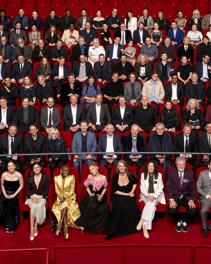 Group of 2025 Oscars nominees seated in a theater, sparking diversity discussions. Group of 2025 Oscars nominees seated in a theater, sparking diversity discussions.