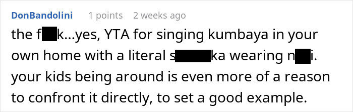 Comment discussing offensive tattoo and addressing confrontation. Comment discussing offensive tattoo and addressing confrontation.
