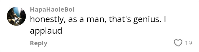 Comment applauding single women using glitter for protection against cheating on dates, with 19 likes. Comment applauding single women using glitter for protection against cheating on dates, with 19 likes.