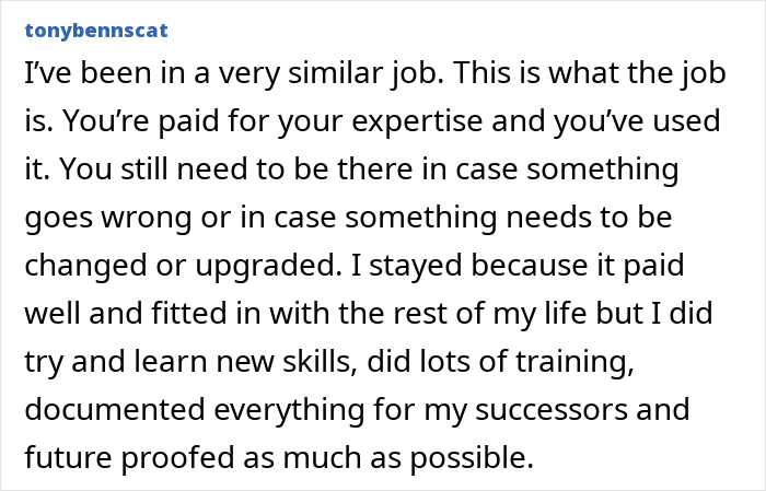 Discussion on job automation and its benefits, highlighting expertise and future-proofing strategies.